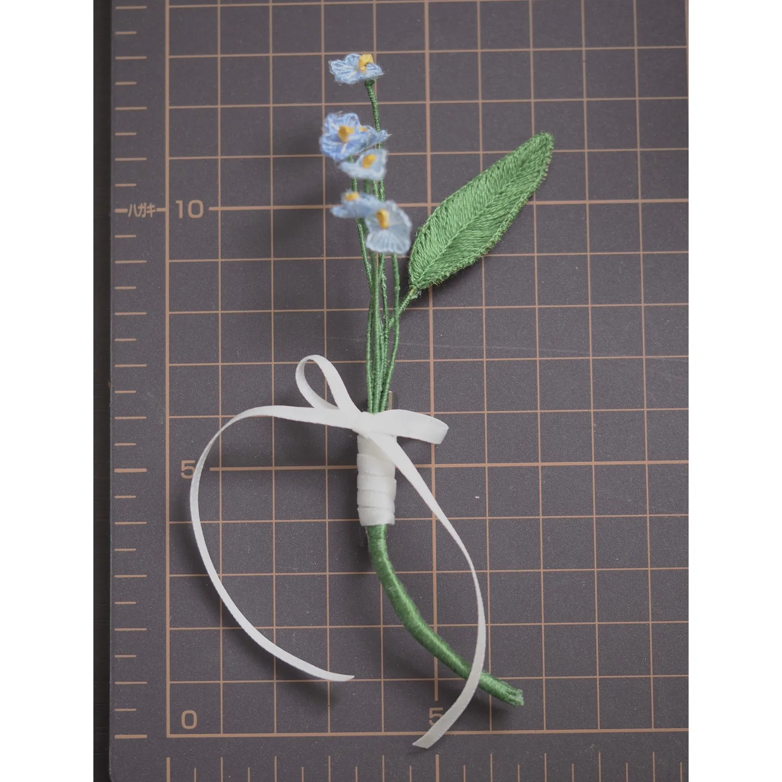 littleni flower ribbon bouquet -forget me not- - 画像 (3)