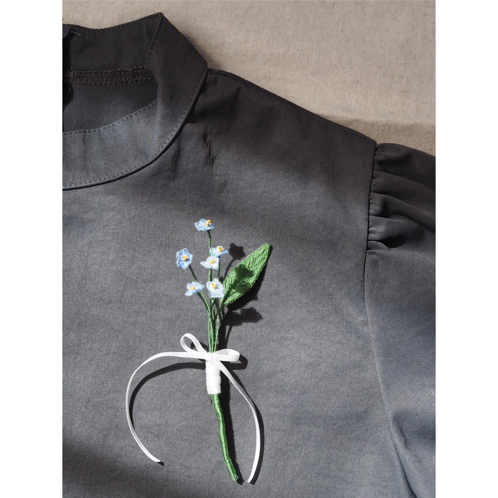 littleni flower ribbon bouquet -forget me not- - 画像 (4)