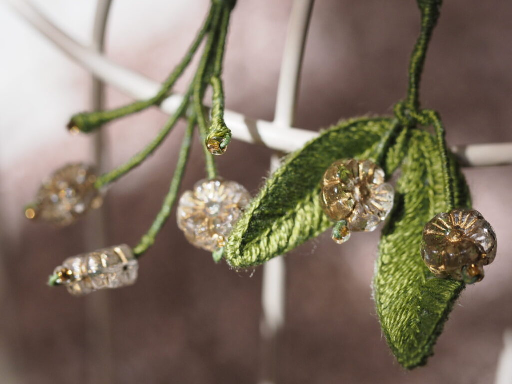 koeda。ビーズの花。