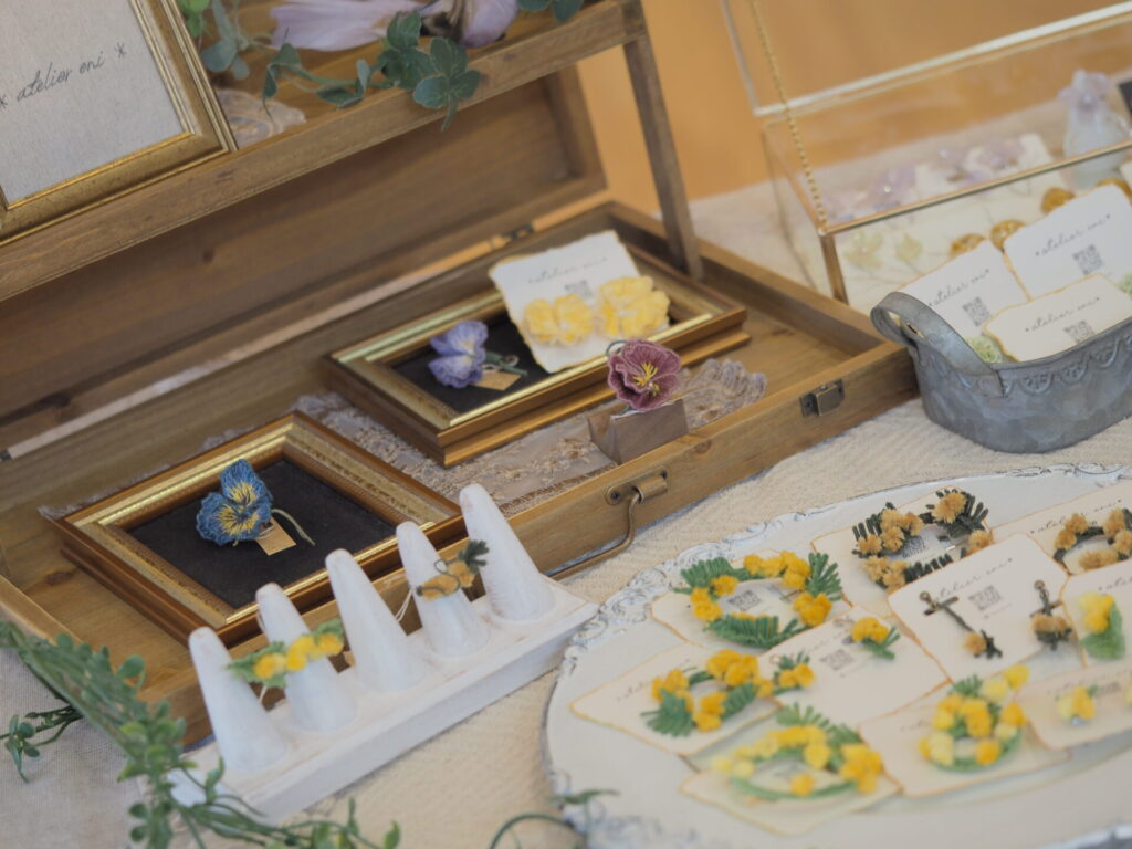 いっぽマルシェのディスプレイ。