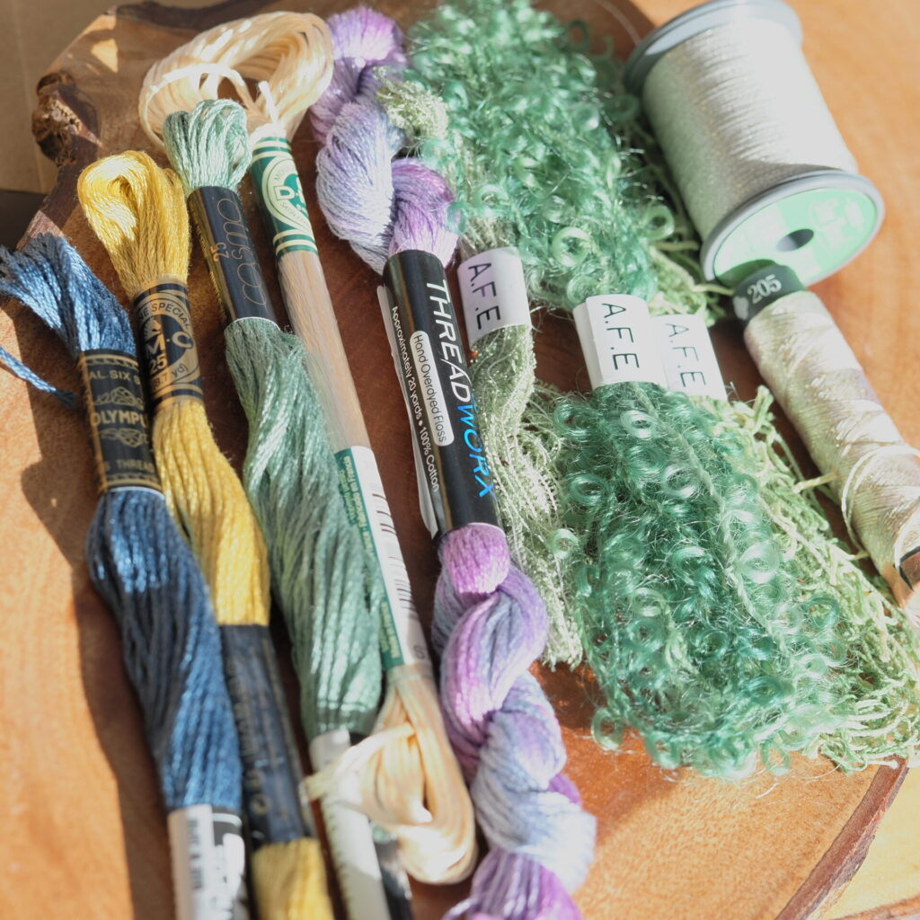 DMC・COSMO・OLYMPUS・オーバーダイドフロス・ラメ糸・銀糸・変わり糸