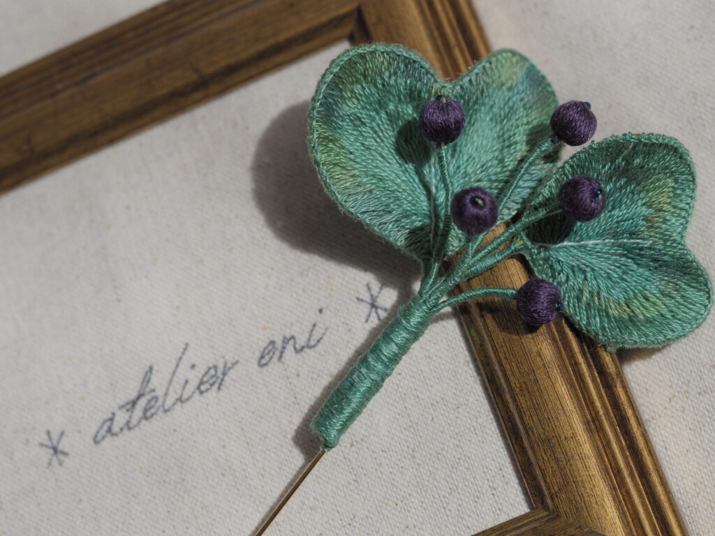 ユーカリハットピン×∗atelier eni∗額。