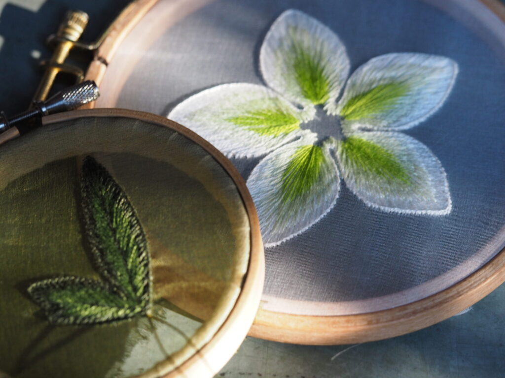 クリスマスローズが立体になる前。