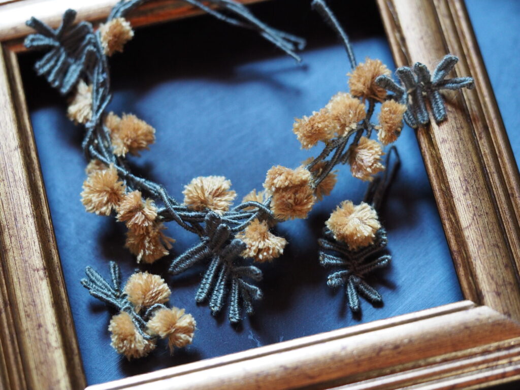 ∗atelier eni∗として、はじめて咲かせたmimosa。