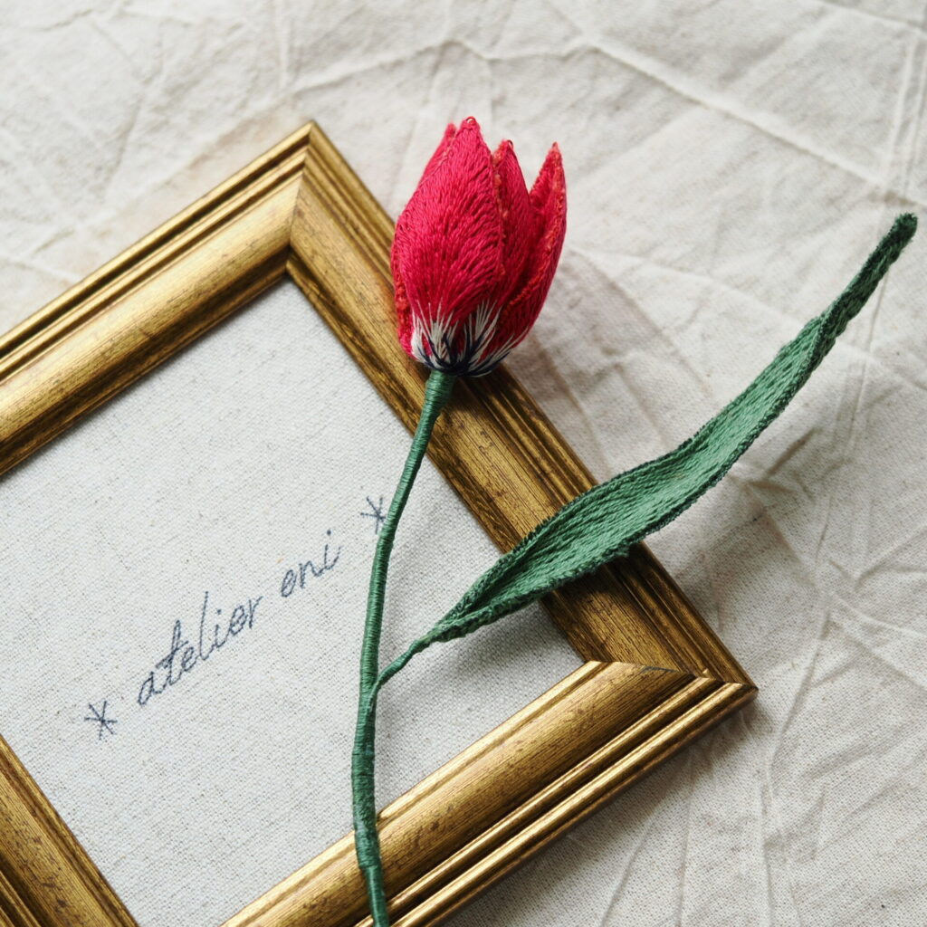 原種チューリップと∗atelier eni∗額。