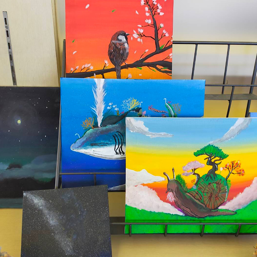 eni to kobitoのkoyo絵画。