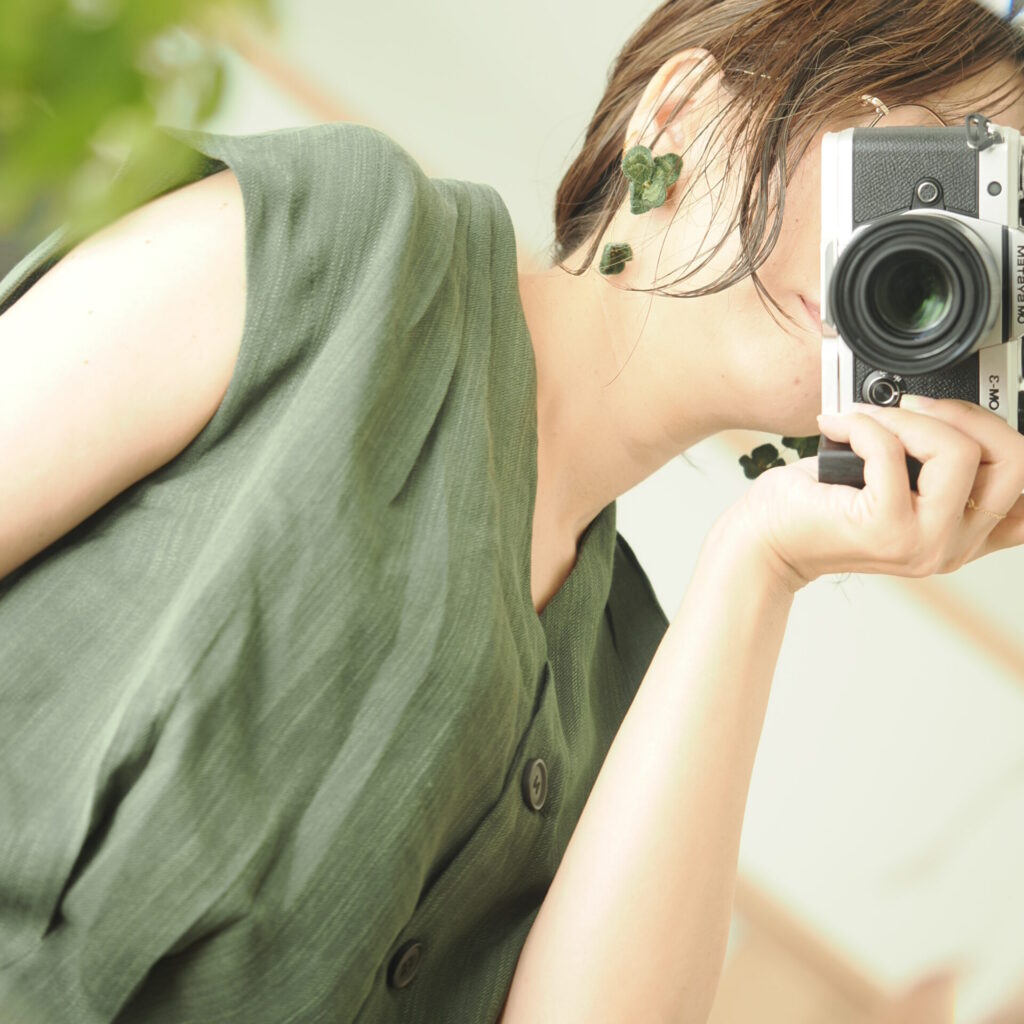 green flowerコーディネート。